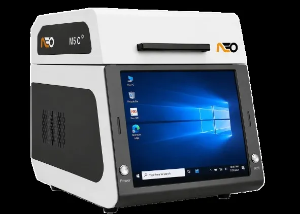 Neo XRF analyzer display used to generate test reports